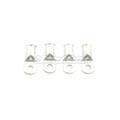 Set of 4 cable lugs 8mm diameter
