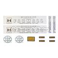 Complete set of stickers IHC Farmall F137D (11 pieces)