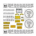 Set of stickers IHC Mc Cormick WD6 (21 pieces)