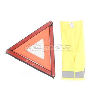 mandatory security vest and warning triangle