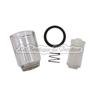 Glass and pre-filter with the gasket and spring for Fiat/Someca injection pump kit