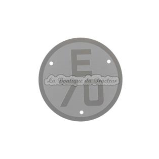 Plate for Renault tractors model E70