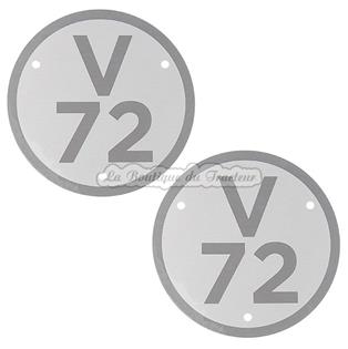 Plates for Renault tractors model V72 (pair)