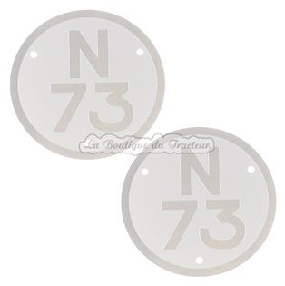Plates for Renault tractors model N73 (pair)