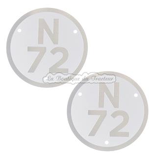 Plates for Renault tractors model N72 (pair)