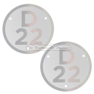 Plates for Renault tractors model D22 (pair)