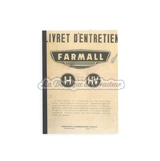 FARMALL H et HV repair manual
