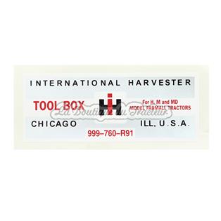 H, M, MD IHC Tool Box Decal