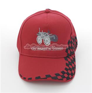 Embroidered red cap La Boutique du Tracteur special edition.