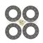 Renault 60S brake disc lining kit w/ rivets