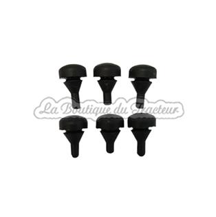 Set of 6 rubber hood stops for Massey Ferguson