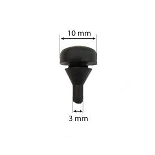 Set of 6 rubber hood stops for Massey Ferguson