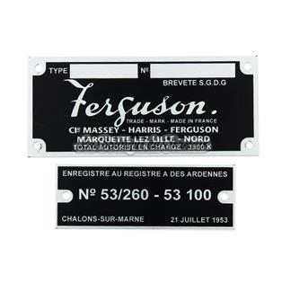 nameplates for FERGUSON trailer (set of 2 plate)